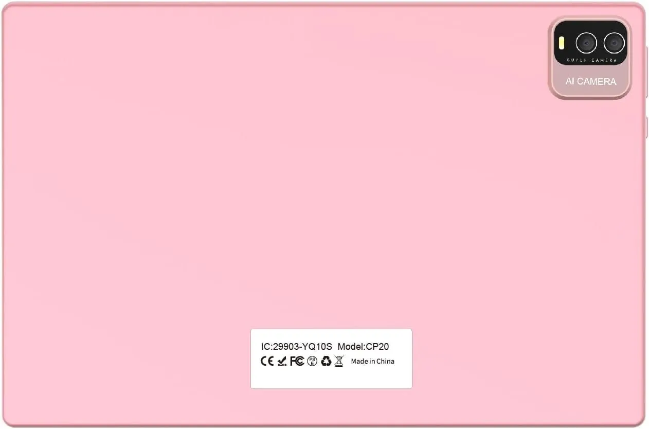 Android 14 Tablet, 10 inch 2 in 1 Tablets with Keyboard Mouse Case Stylus, 8GB+64GB+1TB Expand Tablet, 8MP Camera, IPS Touch Screen Tablet Computer, 5G WiFi, Bluetooth, Long Battery Life Tablet Pink - Image 3