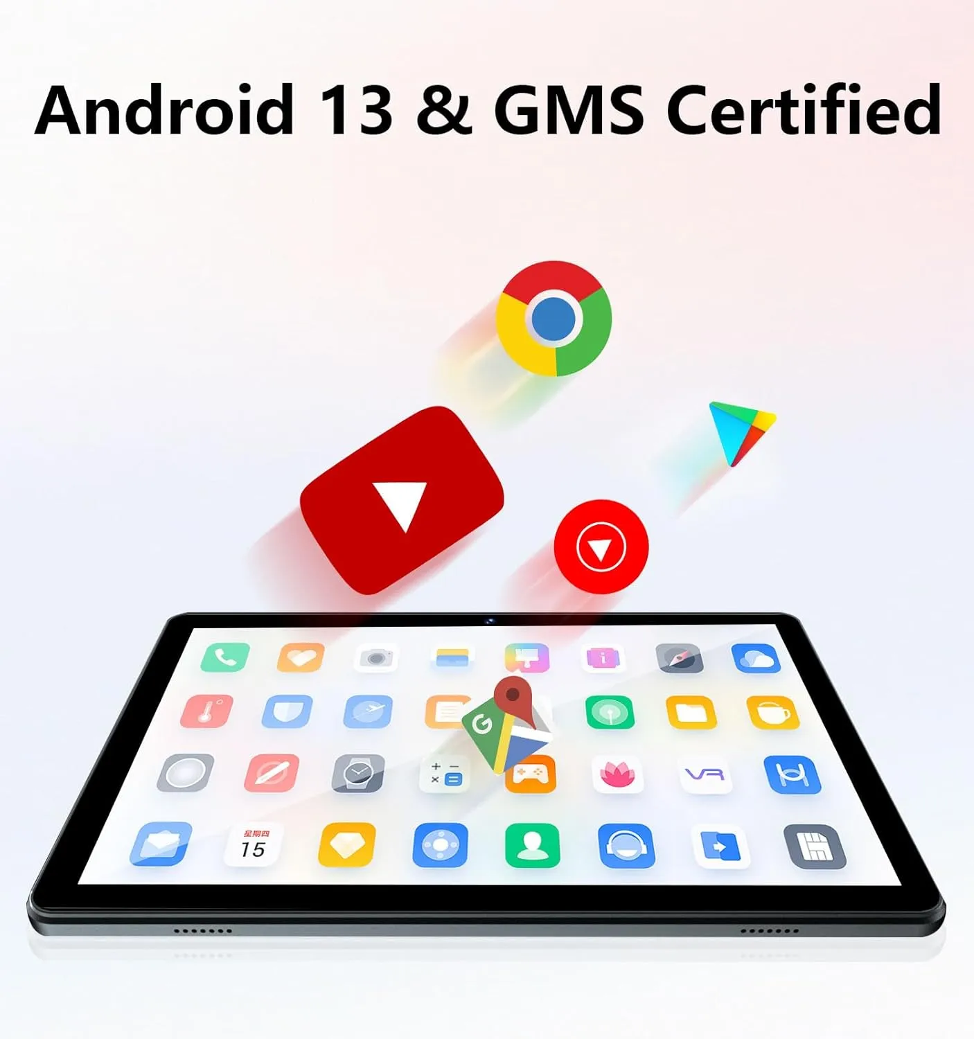 Android Tablet, 10.1 inch Android 13 Tablets 6GB RAM 64GB ROM 1TB Expand, 1280x800 IPS HD Touchscreen,6000mAh Battery, Bluetooth, Dual Camera, GMS, WiFi (Black) - Image 3