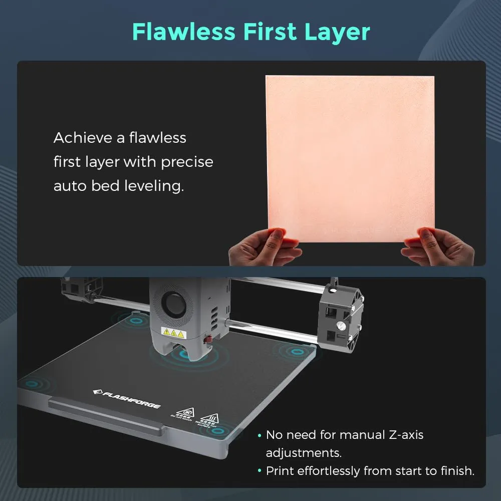 FLASHFORGE AD5M Pro 3D Printer 600mm/s High Speed & Precision, Full-Auto Calibration with 0.4&0.6mm Nozzle Bundle, CoreXY Structure & Auxiliary Chamber Cooling, ≤50 dB Quite Printing Camera Printers - Image 4