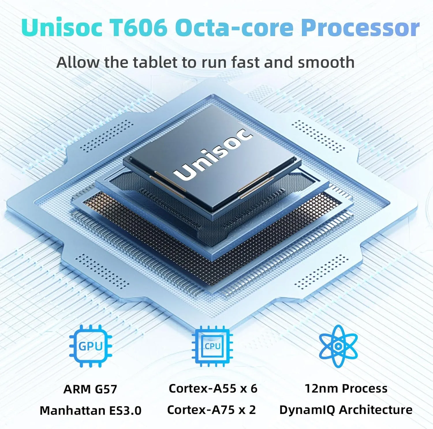 Android Tablet, 10 inch Android 15 Tablet with Octa-Core Processor, 12GB RAM 64GB ROM 2TB Expand, 1280x800 HD Touchscreen, GPS, WiFi 5, Dual Camera, BT5.0, 6000mAh, Widevine L1 (Black) - Image 5