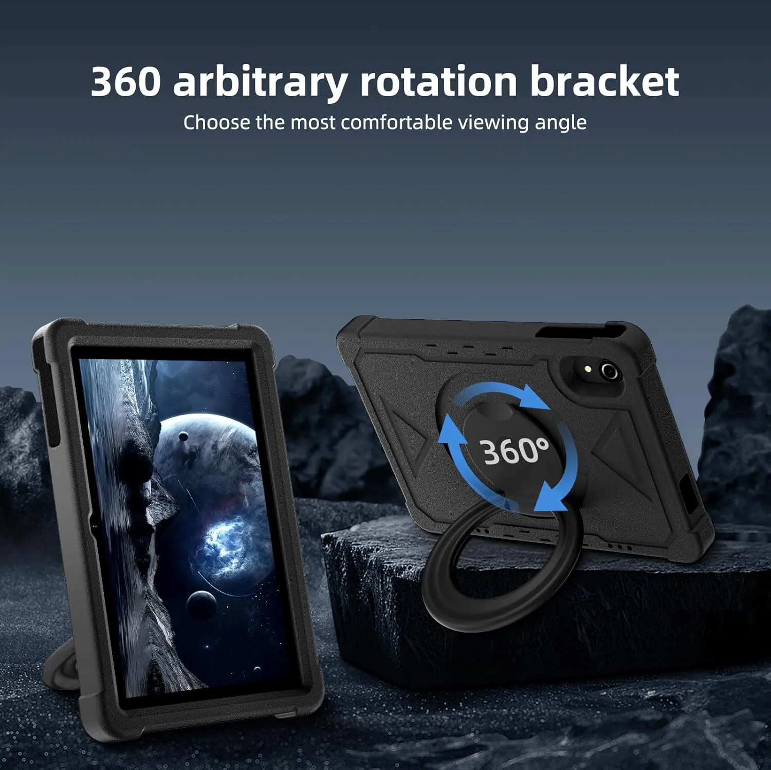 Tablet 10 Inch Android 14 Tablet, 16GB RAM 128GB ROM, 1TB Expansion, Octa-core, Large Capacity Battery, 5MP + 8MP Dual Camera, 5G/2.4G WiFi, Bluetooth 5.0, GPS, Drop-Proof Case - Black (Black) - Image 9