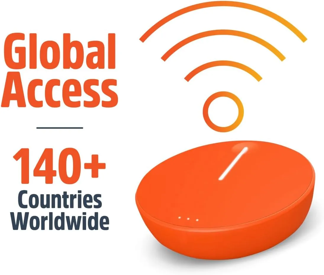 SIMO Solis Lite 4G LTE Mobile Hotspot, Portable WiFi for Travel in 140+ Countries, No SIM Card, No Contract Required, Multi-Carrier Network Wireless Access Point, 10 Devices, 1GB/Month Lifetime Data - Image 3