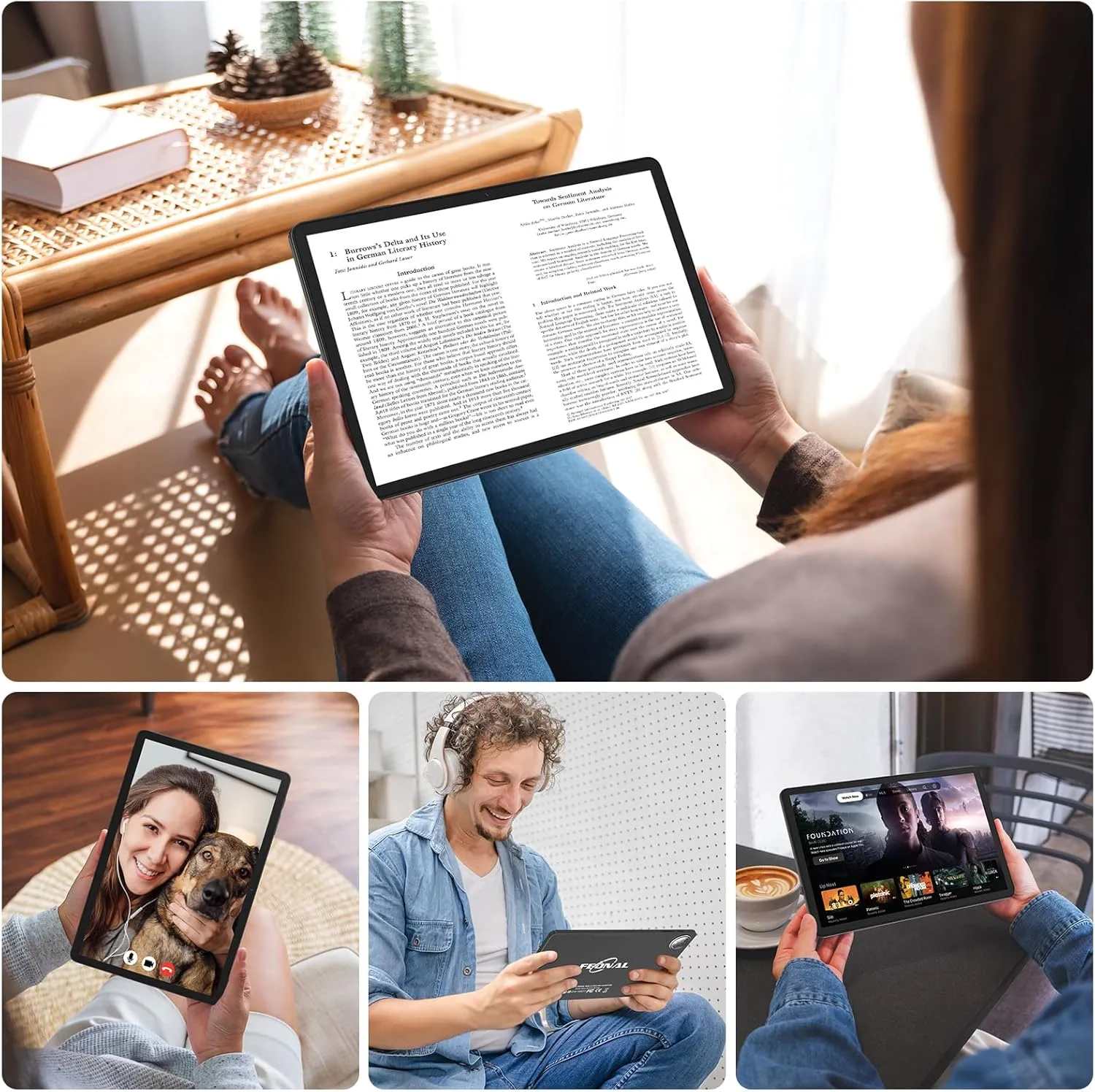 Tablet 11 inch Android 14 Tablet, 2025 Latest Update 128GB ROM 16GB RAM, 4G LTE Tableta, 5G WiFi+Cellular, Octa-Core, 21MP Dual Camera,1TB Expand, Incell FHD Screen, 7000mAh - Unclocked for T-Mobile - Image 10