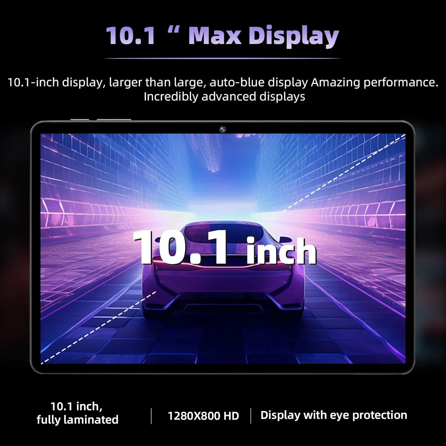 Android 14 Tablet 10.1 Inch, Octa-core, 10GB RAM 64GB ROM, 1TB Expansion, 800x1280 IPS HD Touchscreen, 6000mAh, 5MP + 8MP Dual Camera, 5G/2.4G WiFi, Bluetooth 5.0, GPS (Gray) - Image 6