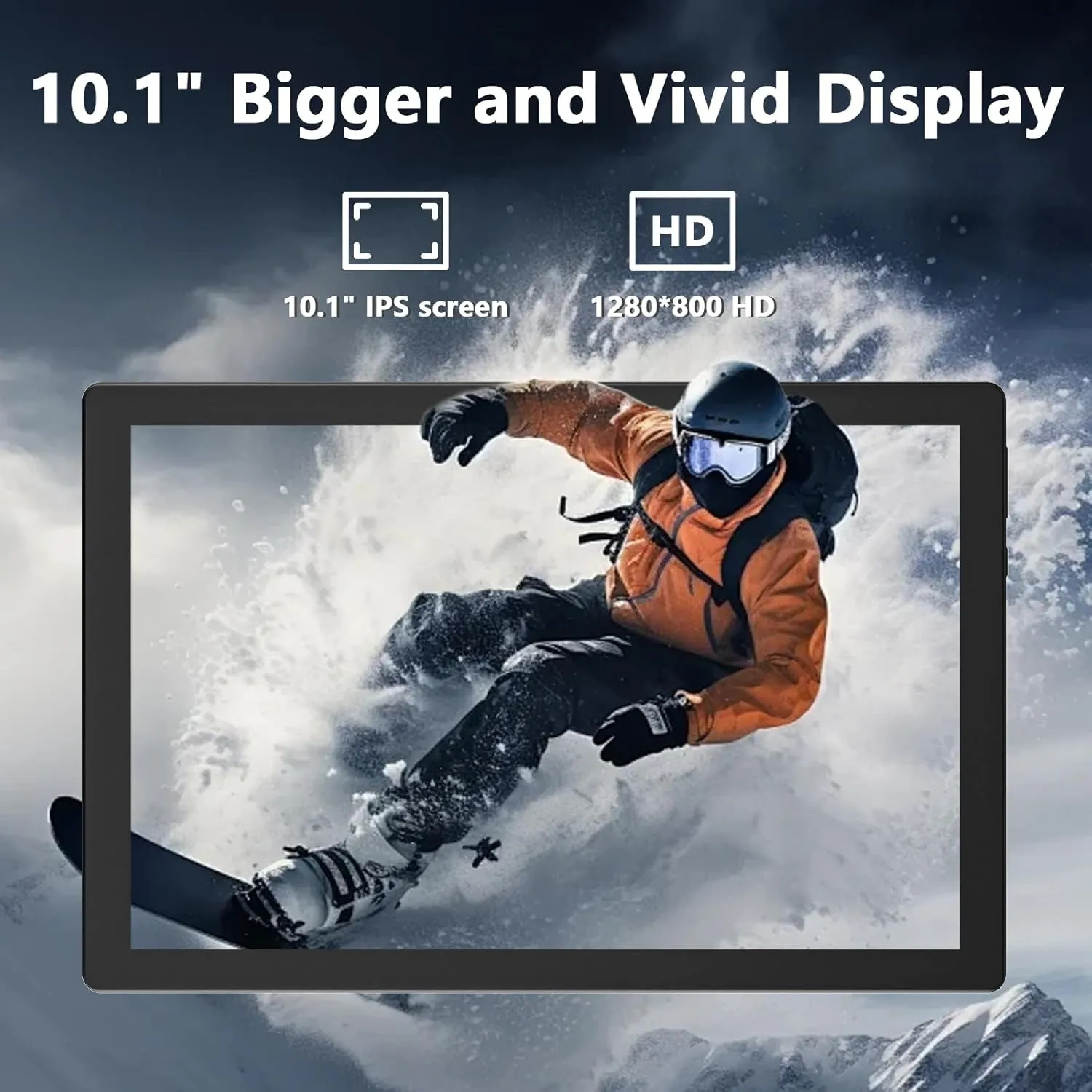 Tablet 10 inch Android 14 Tablets, 8GB RAM + 64GB ROM (Expand to 1TB), Quad Core Processor Tablets, 5G WiFi 6, BT5.0, 1280x800 IPS Touch Screen, 6000mAh Battery, 8MP Dual Camera, GMS Certified Tablet - Image 3