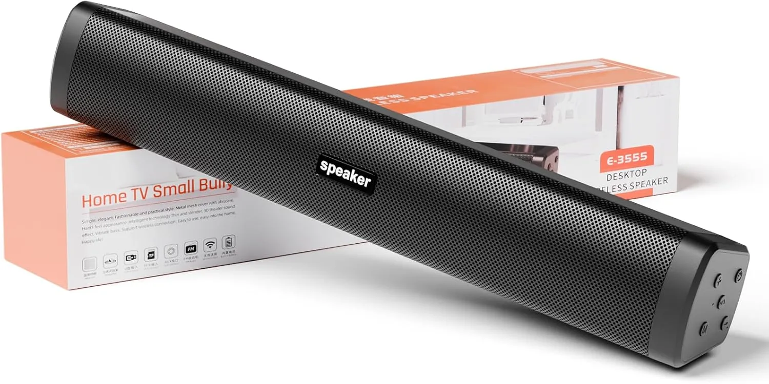 Dnil Portable Wireless Speaker Home Bluetooth Sound Bar Compatible with PC, Laptop, Smartphone - Image 2