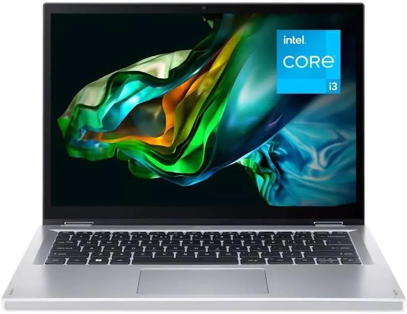 acer Aspire 3 Spin 14 Convertible Laptop, 14" 1920 x 1200 WUXGA IPS Touch Display, Intel Core i3, Intel UHD Graphics, 8GB LPDDR5, 256GB SSD, Wi-Fi 6, Win 11 Home in S Mode, Silver, A3SP14-31PT-38YA - Image 2