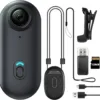 128GB FHD 1080P Mini Body Camera, Wearable Action Body Cam, Thumb Size Hands Free Recording Body Worn Camera, Premium Portable Camcorder Mount Anywhere for Work, Travel, Pet Walking (Black)