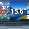 15.6 Inch Laptops, Windows 11 Laptop Computers with 36GB RAM 128GB EMMC+2048GB SSD, Celeron N5095 Quad-Core, 1 Year Office 365, 180° Viewing, WiFi 6, USB 3.2 * 3, HDMI, Type-C, 7000mAh