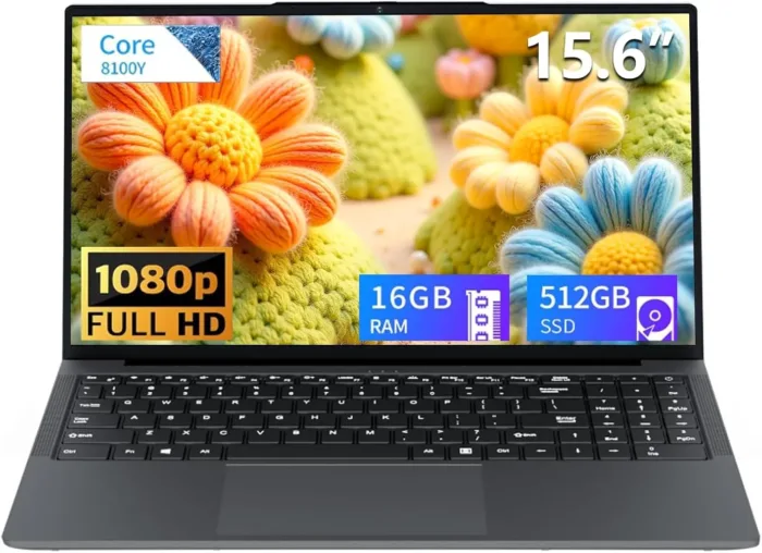 15.6 inch Laptop, Laptops with Core I3 (up to 3.40GHz), Gaming Laptop 16GB DDR3 512GB ROM, FHD 1920 x 1080, Win11 Traditional Laptop Computers with WIFI BT 5.0 Netbook For Student Business Work
