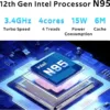 2025 Latest Laptop 16'' FHD Display, 1TB SSD 16GB RAM, 12th Intel Processor N95(Max 3.4GHz), Windows 11, Backlit Keyboard, 8000mAh Battery, Fingerprint, WiFi5, Type-C, HDMI, Bluetooth, Webcam