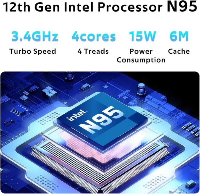 2025 Latest Laptop 16'' FHD Display, 1TB SSD 16GB RAM, 12th Intel Processor N95(Max 3.4GHz), Windows 11, Backlit Keyboard, 8000mAh Battery, Fingerprint, WiFi5, Type-C, HDMI, Bluetooth, Webcam
