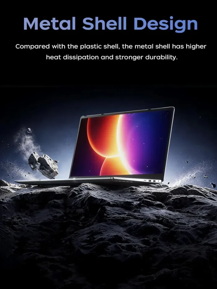 2025 Laptop, Laptop Computer with Intel Quad-Core Processor Twin Lake N150(Up to 3.6GHz) 16GB DDR4 512GB SSD 15.6 Inch FHD Premium Laptop Windows 11 Pro, Metal Shell, Type-C