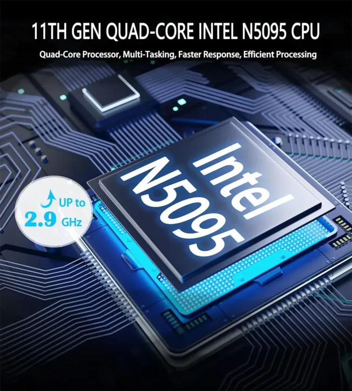 15.6 Inch Laptop, Laptop Computer, Windows 11, 8GB RAM, 256GB SSD, Intel Celeron Quad-Core Processor(Up to 2.9GHz), IPS Full HD Display with, Type-C, Wi-Fi, USB3.2 (15lnch-256)