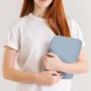 DDgro Padded Tablet Sleeve Bag for 9-11 Inch iPad, iPad Pro, iPad Air and Other Tablets (PU-Misty Blue, 11 inch)
