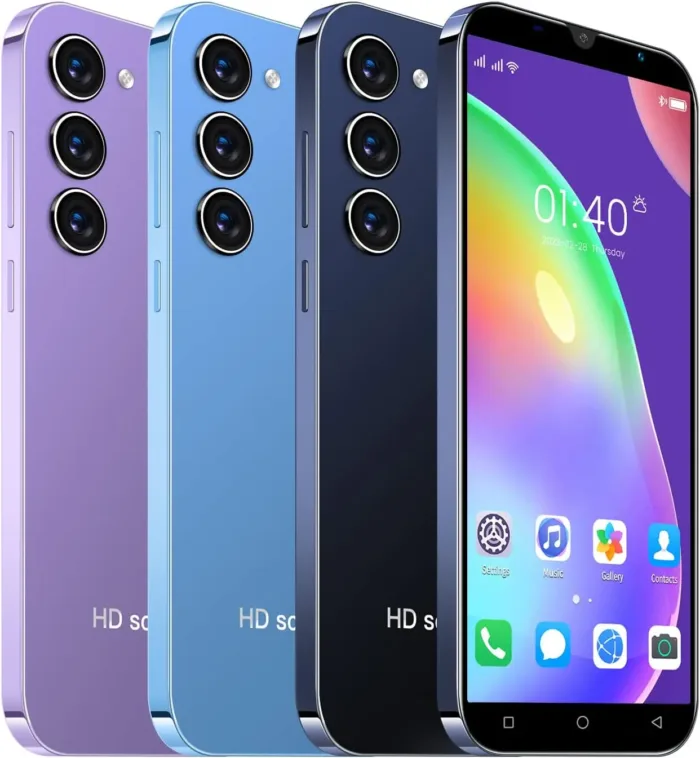 Cheap Mobile Phones, 5.0 Inch, Android 9.0, Dual SIM Dual Camera, Quad Core, 16GB ROM【Expandable up to 128GB】, Support WiFi/Bluetooth/FM, Face Unlocked Phones (Blue)