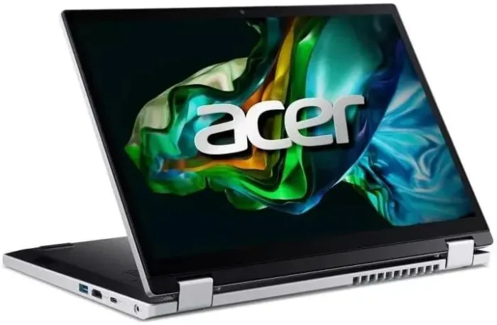 acer Aspire 3 Spin 14 Convertible Laptop, 14" 1920 x 1200 WUXGA IPS Touch Display, Intel Core i3, Intel UHD Graphics, 8GB LPDDR5, 256GB SSD, Wi-Fi 6, Win 11 Home in S Mode, Silver, A3SP14-31PT-38YA