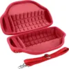 co2CREA Case for JBL Charge 6 Waterproof Portable Bluetooth Speaker, Hard Travel Bag with Detachable Shoulder Strap (Red Case)