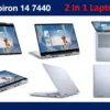 Dell Inspiron 7440 2-in-1 14.0" Touchscreen WUXGA Business Laptop (Intel Core 7 150U, 16GB DDR5 RAM, 1TB PCIe SSD, Backlit KB, Fingerprint, WiFi 6E, BT 5.3, SD Reader, Webcam, Win 11 Home)
