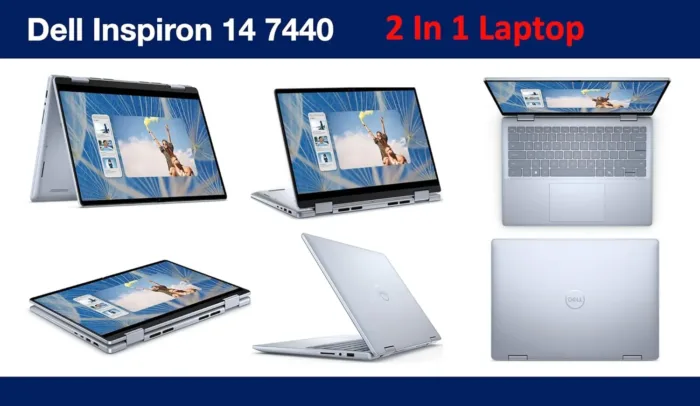 Dell Inspiron 7440 2-in-1 14.0" Touchscreen WUXGA Business Laptop (Intel Core 7 150U, 16GB DDR5 RAM, 1TB PCIe SSD, Backlit KB, Fingerprint, WiFi 6E, BT 5.3, SD Reader, Webcam, Win 11 Home)