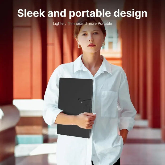 WGK Portable Monitor 15.6-inch 1080P USB-C HDMI Ultra Slim Travel Monitor with Kickstand for Laptop, PC, Mac Phone, PS, Xbox, Swich Gaming Monitor IPS Slim Zero Bezel - Image 4