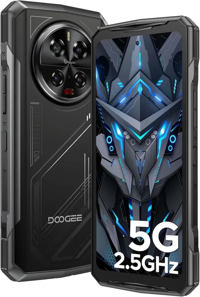DOOGEE V40 Rugged Smartphone 5G Unlocked,512GB+32GB Rugged Phone,4nm D7300,6.78" FHD+120Hz Rugged Cell Phone,108MP+AI Camera,8680mAh Battery 33W,NFC/5G Dual SIM/WiFi 6E/Face/Fingerprint ID