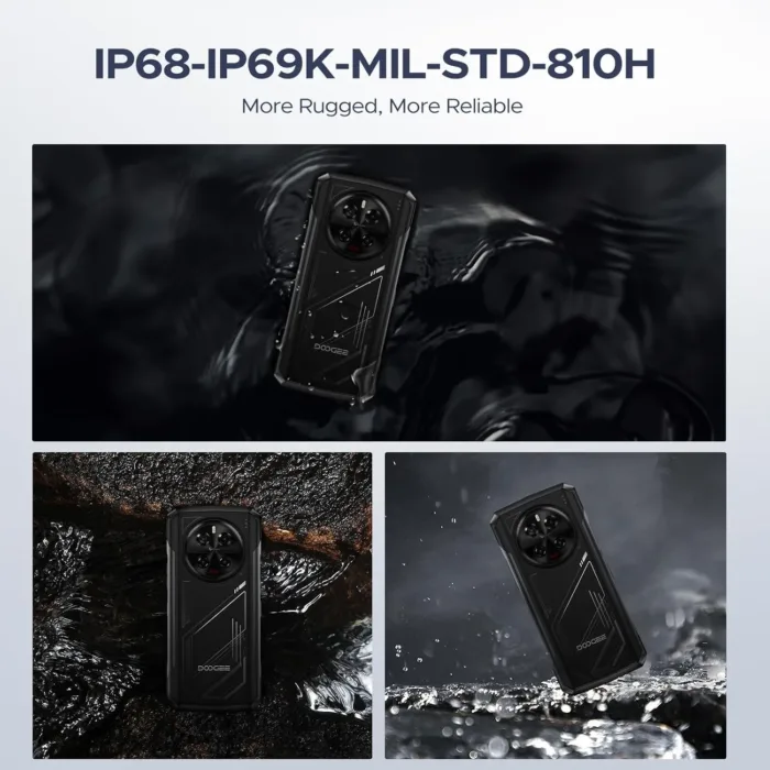 DOOGEE V40 Rugged Smartphone 5G Unlocked,512GB+32GB Rugged Phone,4nm D7300,6.78" FHD+120Hz Rugged Cell Phone,108MP+AI Camera,8680mAh Battery 33W,NFC/5G Dual SIM/WiFi 6E/Face/Fingerprint ID