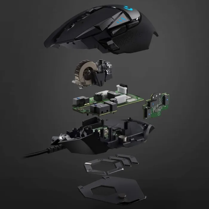 Logitech G502 HERO High Performance Wired Gaming Mouse, HERO 25K Sensor, 25,600 DPI, RGB, Adjustable Weights, 11 Programmable Buttons, On-Board Memory, PC / Mac - Image 4