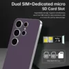 C24 Unlocked Android Phones, 4GB+128GB Cell Phones, 6000mAh Long Battery Life 64GB SD Card Snapdragon CPU, 6.3 inch Screen Smartphone Unlocked, 4G/Dual SIM/Face ID (Purple)