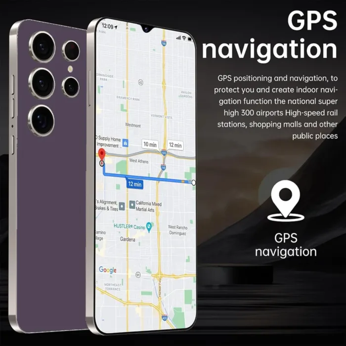 C24 Unlocked Android Phones, 4GB+128GB Cell Phones, 6000mAh Long Battery Life 64GB SD Card Snapdragon CPU, 6.3 inch Screen Smartphone Unlocked, 4G/Dual SIM/Face ID (Purple)