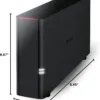 BUFFALO LinkStation 210 4TB 1-Bay NAS Network Attached Storage with HDD Hard Drives Included NAS Storage That Works as Home Cloud or Network Storage Device for Home