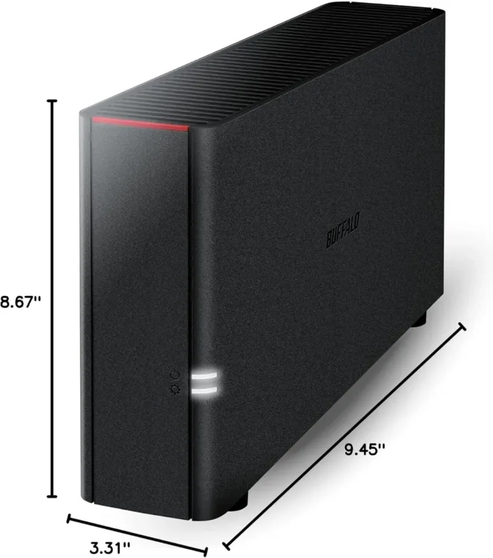 BUFFALO LinkStation 210 4TB 1-Bay NAS Network Attached Storage with HDD Hard Drives Included NAS Storage That Works as Home Cloud or Network Storage Device for Home