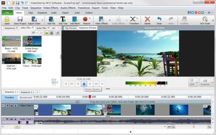 VideoPad Video Editor Free - Create Stunning Movies and Videos with Effects and Transitions [Download]