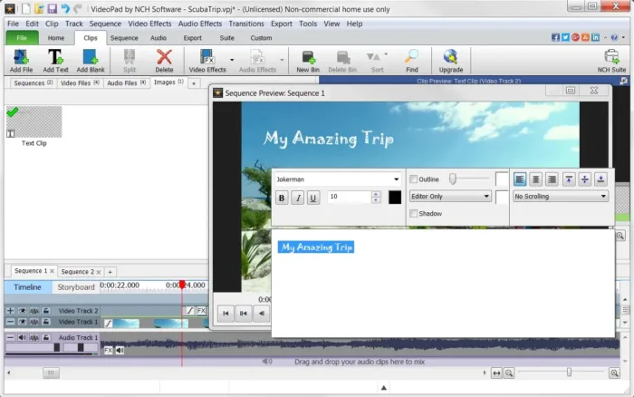 VideoPad Video Editor Free - Create Stunning Movies and Videos with Effects and Transitions [Download]