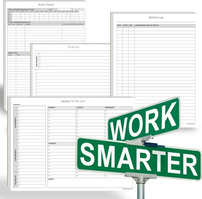 Weekly To Do List Notepad, 60 Page Task Planning Pad w/Daily Checklist, Priority Todo Checkbox & Notes. Desk Notebook to Organize Office 11 X 8.5