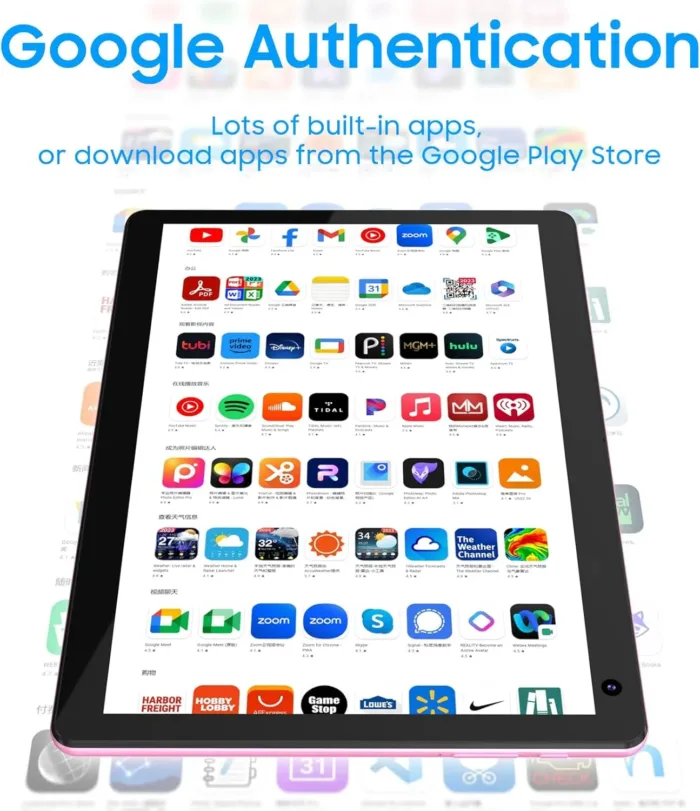 COOPERS Tablet 10 inch, Android 14 Tablet, 32GB ROM 1TB Expand Computer Tablets, Quad Core Processor 6000mAh Battery, 1280x800 IPS Touch Screen, 2+8MP Dual HD Camera, Bluetooth WiFi Tablet PC
