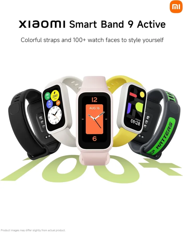 Xiaomi Smart Band 9 Active Global Version 1.47'' Display 18-Day Battery Life Modes All-Day Health and Fitness Monitoring 5ATM (Black)