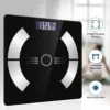 Digital Simple and Practical Body Fat Scale with Led Display, Bathroom Scale, Body Composition Analyzer with Smartphone Application and Bluetooth synchronous Scale