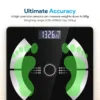 Digital Simple and Practical Body Fat Scale with Led Display, Bathroom Scale, Body Composition Analyzer with Smartphone Application and Bluetooth synchronous Scale