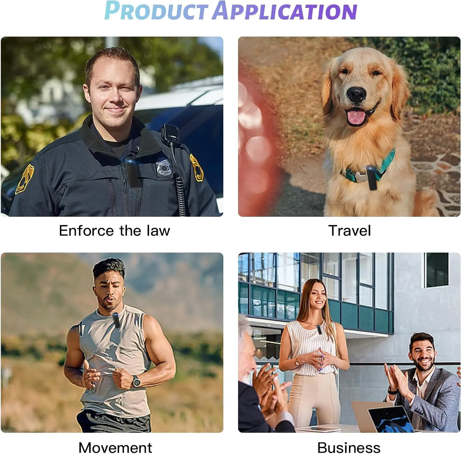 Mini Body Camera 1080P Police Body Camera with Memory Card,Body Worn Cam,Premium Portable,Wearable Patrol Video Recording Camcorder for Security,Work Records,Guard (64GB) - Image 3