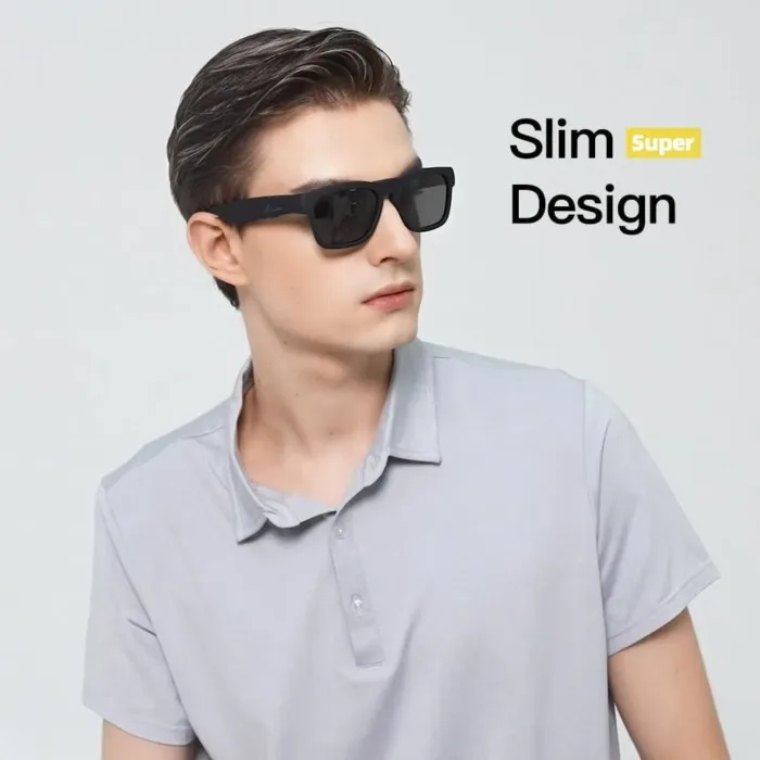 OhO Smart Glasses,Polarized Sunglasses with Bluetooth Speaker,Athletic/Outdoor UV Protection and Voice Control,Unisex (Grey Lens) - Image 3