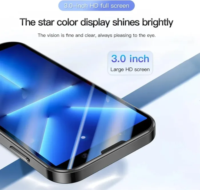 Mini Phone, Unlocked Mini Smartphone for Kids, 3.0" HD Touch Screen Android 8.1 Phones, Quad Core/Dual SIM/2600mAh Battery/2G+16G/GPS/Face lD Student Pocket 4G Cell Phone- Black - Image 6