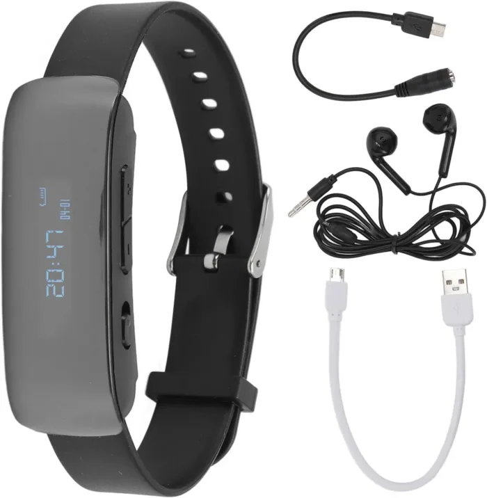 Digital Voice Recorder Watch, Bracelet Recording Device with 90mAh Battery, Wristband, MP3 Recorder with Timing Recording Audio Device, Watch Voice Activated Recorder (4G)