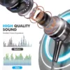 Wired Earbuds with Microphone 5 Pack, in-Ear Headphones with Heavy Bass, High Sound Quality Earphones Compatible with iPad, Laptop, MP3, Android Smartphones, Fits All 3.5mm Jack Device