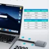 Yottamaster 1TB Magnetic External SSD, Up to 2000MB/s USB 3.2 Gen 2x2 Portable Solid State Drive, Supports 4K ProRes HDR Compatible with iPhone 16/15 Pro Max, Smartphone, Tablet, Laptop