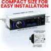 BOSS Audio Systems 616UAB Car Stereo With Bluetooth - Single DIN, MP3, USB, Aux-in, AM/FM, No CD DVD Player