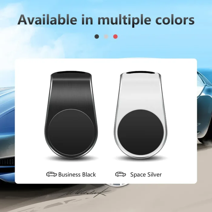 2PCS Mobile Phone Navigation Magnetic Bracket, L Type 360° Rotatable Car Phone Mount, Magnetic Navigation Bracket for Any Smartphone (Black) - Image 8