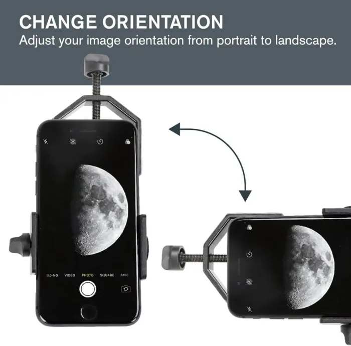 Celestron – Smartphone Photography Adapter for Telescope – Digiscoping Smartphone Adapter – Capture Photos and Video Through Your Telescope or Spotting Scope Eyepiece