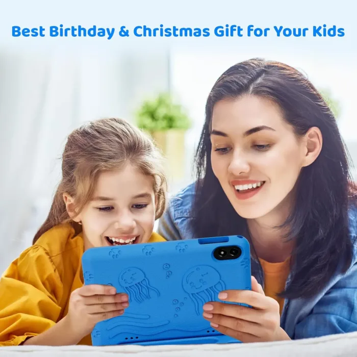 2025 Kids Tablet, Octa-core, Android 14 Tablet for Kids with Case, 6000mAh Battery with Kids Space, Parental Control, Dua l WiFi6, Kids App Pre-Installed, Great Gift for Children