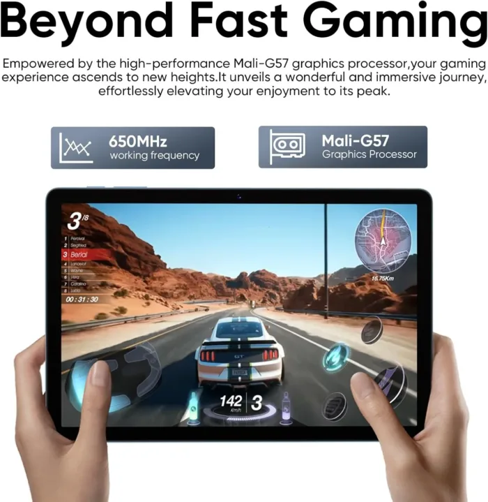 2025 Upgraded Android 14 Tablet 11inch, 12GB+128GB+512GB, Support Face Unlock,18W Fast Charging with 8000mAh Large Battery ,Dual WiFi6, Dual Camera,Octa-Core CPU, Bluetooth,HD Touchscreen Display